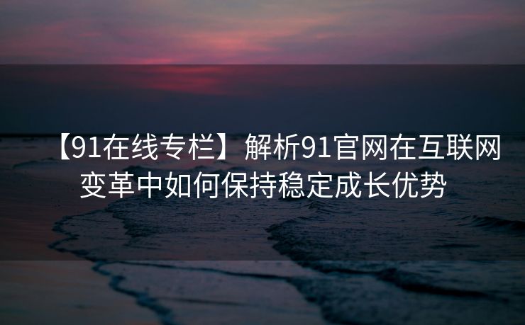 【91在线专栏】解析91官网在互联网变革中如何保持稳定成长优势